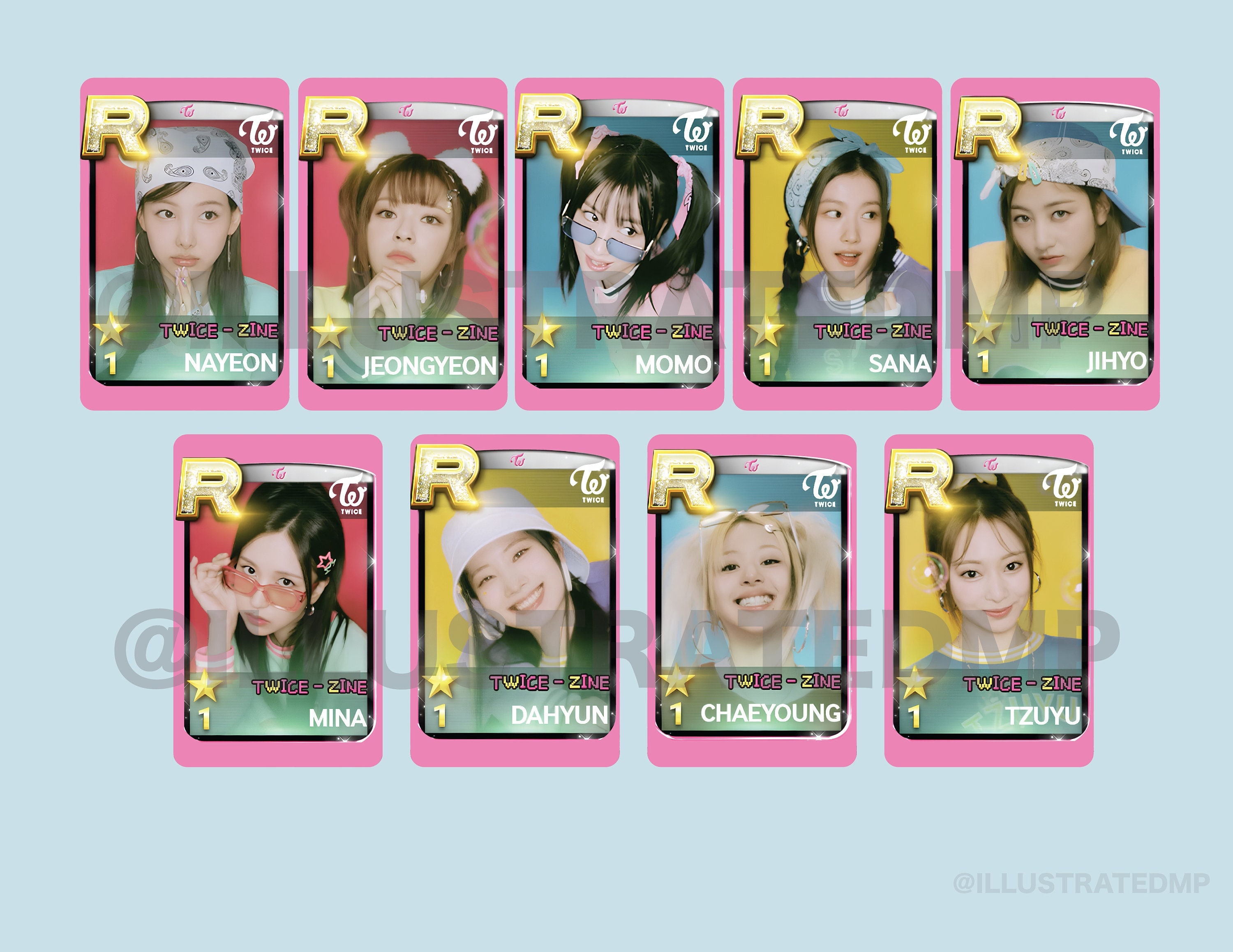 TWICE-ZINE JYP Superstar Photocards 2023 Once 4th Generation TWICE-ZINE JYP Superstar Photocards 2023 Once 4th Generation