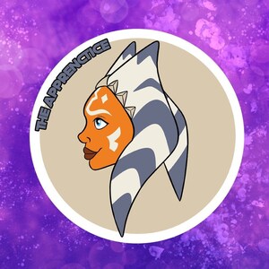 The Apprentice - Ahsoka 3x3 ronde sticker