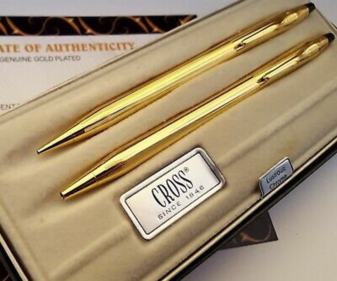 Cross pens gold discount