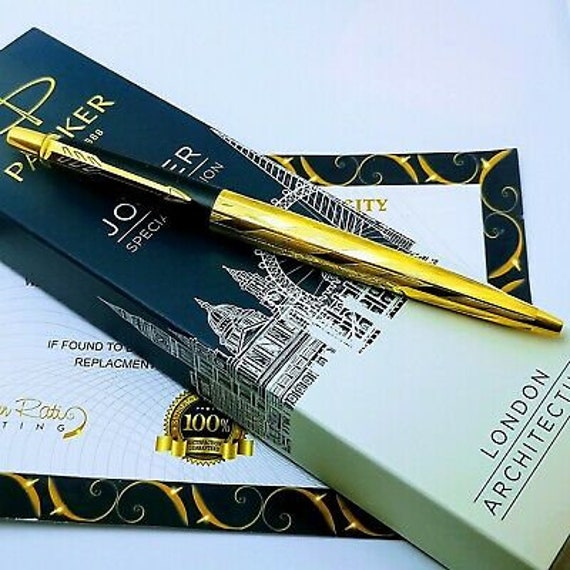 Buy 24ct Gold Plated Black Parker Architecture Jotter Ballpoint