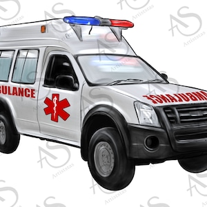American Emergency Ambulance Png, Hand Drawn Emergency Ambulance Png, Paramedic Png,Emergency Medical Technician Png,Ambulance Png Downloads