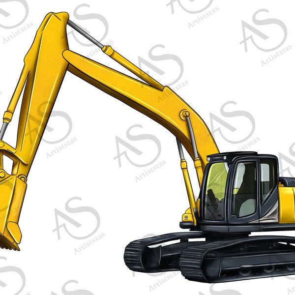 Excavator Png Sublimation Design, Excavator Png, Bulldozer  Png, Bulldozer Png Downloads, Builder Png, Digital Download