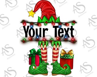 Customize Christmas Elf Png Sublimation Design, Merry Christmas Png, Christmas Elf Png, Customize Elf Png, Elf Png, Digital Download