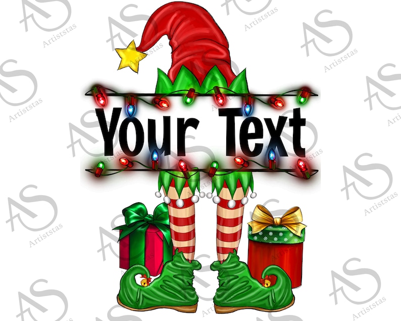 Customize Christmas Elf Png Sublimation Design Merry - Etsy
