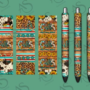Cna Certified Nursing Assistant Pen Wrap Png, Western Pen Wraps Png, Sunflower Cna Pen Wrap Png, Serape Pen Wrap Png, Digital Download