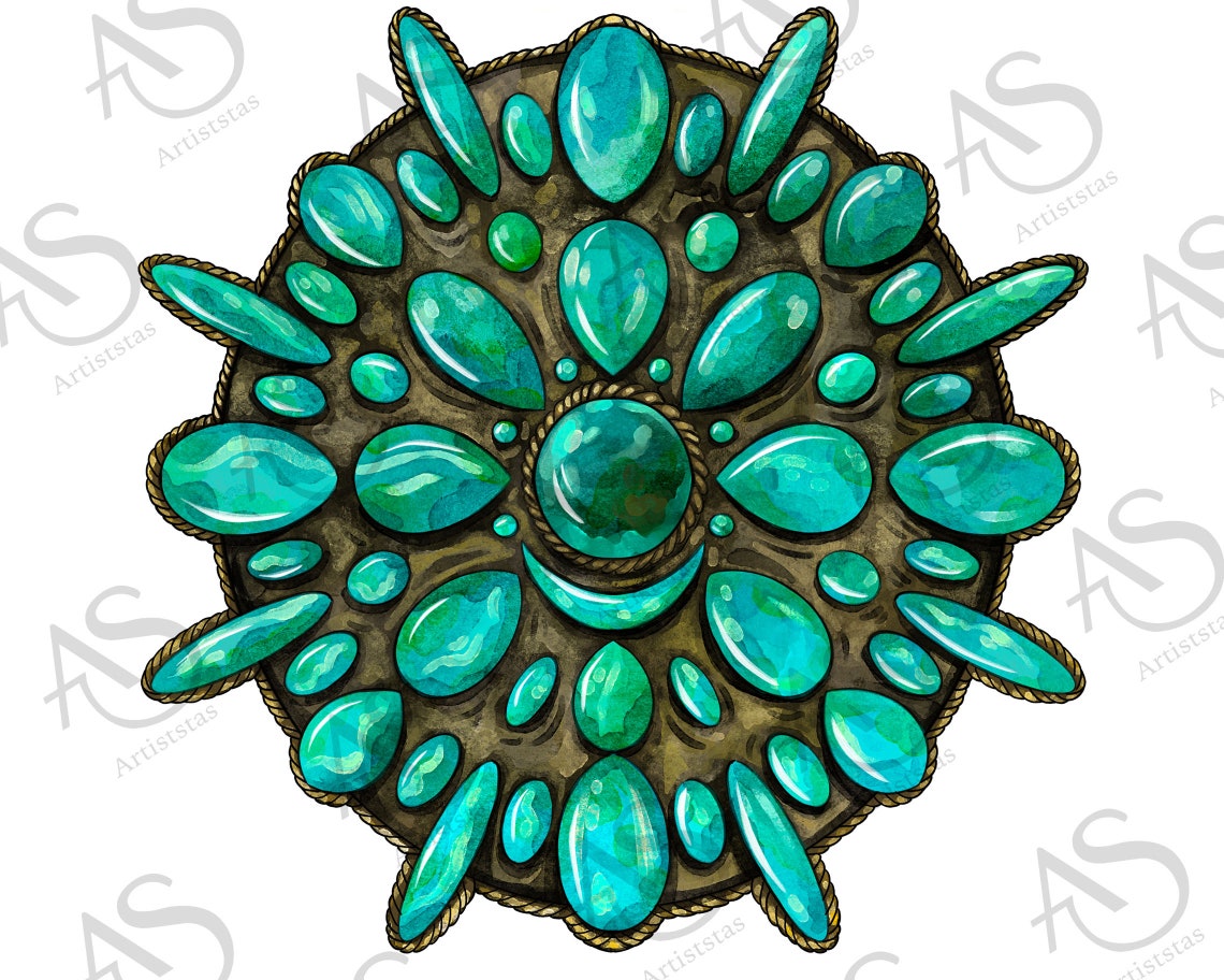 Watercolor Gemstone Png Gemstone Png Western Gemstone - Etsy