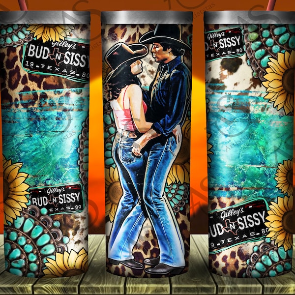 Urban Cowboy Gemstone Sunflower Tumbler 20oz Skinny Tumbler Png Sublimation, Cowboy Tumbler Png, Png Sublimation Design, Digital Download