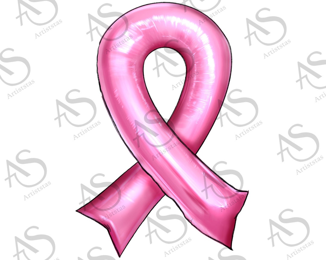 Cancer Ribbon Balloon Png Sublimation Design Breast Cancer - Etsy
