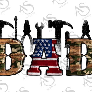 Father&#39;s Day Png Sublimation Design, Usa Flag Dad Png, 4th Of July Png, American Dad Png, Camouflage Dad Png, Dad Png Digital Downloads