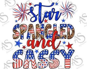 Western Star Spangled And Sassy Png Sublimation Design, Usa Flag And Leopard American Design Png, 4th Of July Png, Firework Png Downloads