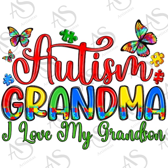 Autism Awareness Puzzle Piece Shirt Grandma Grandson Autism Awareness Puzzle Piece Shirt Grandma Grandson