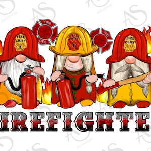 Firefighter Gnomes Png Sublimation Design, Gnomes Png, Firefighter Png, Fire Dep Logo Png, Fireman Gnomes Png, Fireman Png Digital Downloads