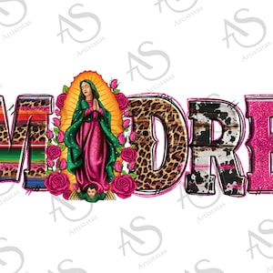 Nuestra Señora de Guadalupe Madre Diseño de Flores Png,Virgen de Guadalupe PNG,Leopardo Madre Png,Flor Png,Latina Sublimación Mexicana,Guadalupe Png