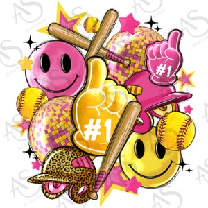 Retro Softball png sublimation design download, Softball png, sport png, game day png, game day png, sublimate designs download