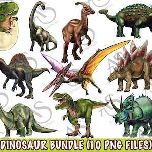 Dinosaur Png Bundle, Dinosaur Png Sublimation Design, Set Of 10 Dinosaur Png, Dino Png, Animal Png Bundle, Dinosaur Png Digital Download