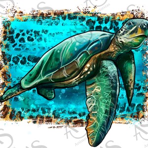 Sea Turtle Leopard Background Png Sublimation Design, Sea Turtle Png,  Sea Animal Png, Turtle Leopard Background Png Digital Downloads