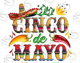 Cinco De Mayo Mit Pfeffer und Sombrero Png Sublimation Design,Cinco de Drinko Png,Cinco De Mayo Fiesta,Cinco De Mayo Sublimation Design