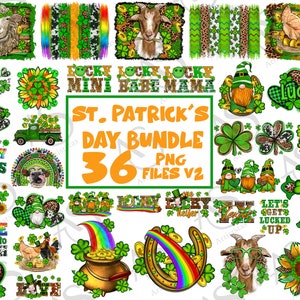 St. Patrick&#39;s Day png sublimation design bundle, Happy St. Patrick&#39;s Day png, Irish Day png, sublimate designs download