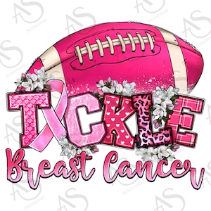 Tickle Breast Cancer png sublimation design download, Breast Cancer png, Cancer Awareness png, American Football png, designs download
