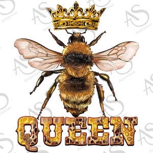 Queen Bee with Crown Png,Mama Bee Png, Queen Bee Design,Mama Design, Mama Png, Mother&#39;s Day Png,Mama Bee Sublimation Design,Digital Download