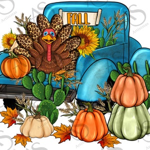 Thanksgiving Turkey Truck Png Sublimation Design, Thanksgiving Turkey Png, Thanksgiving Png, Turkey Png, Pumpkins Png, Digital Download