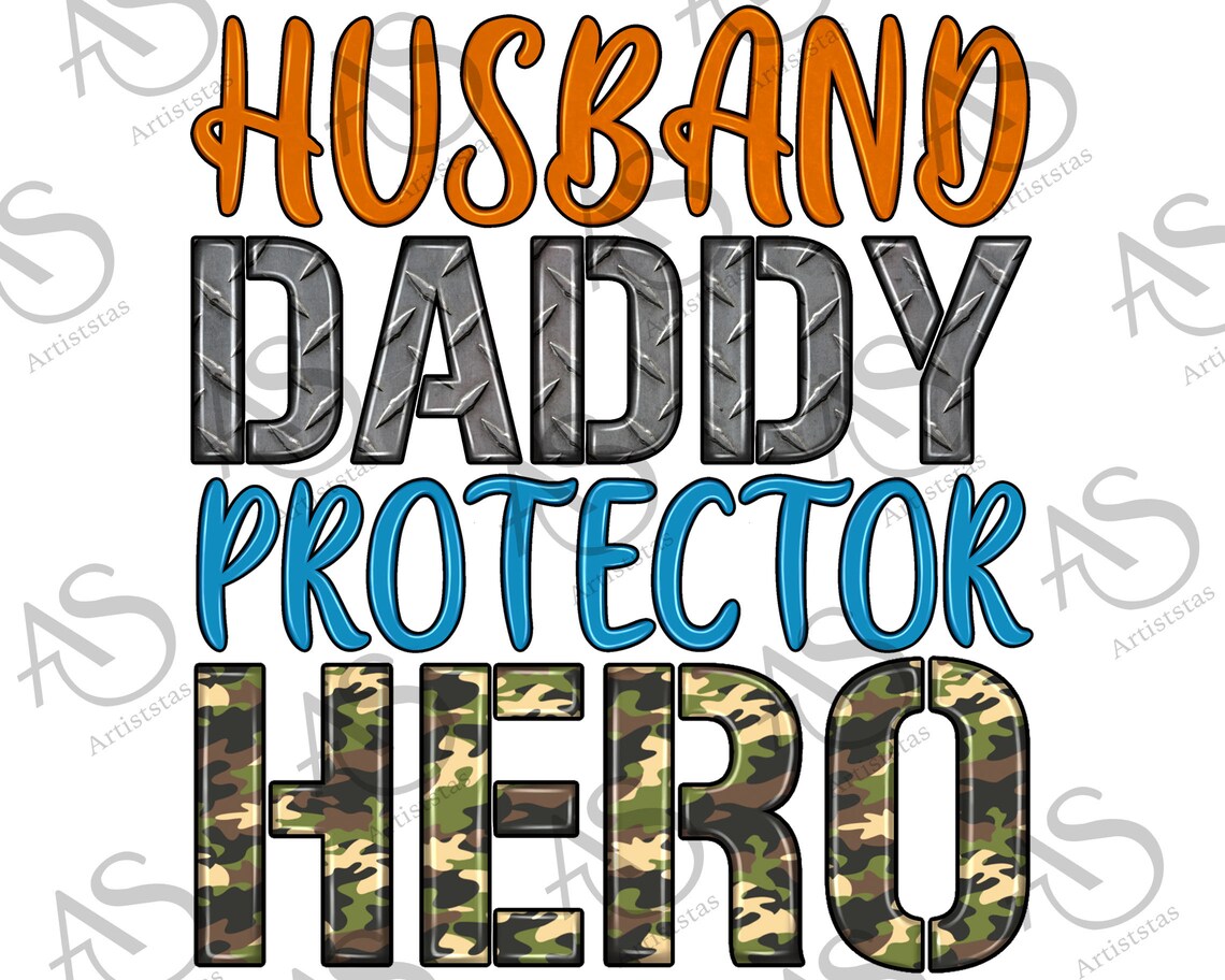 Husband Daddy Protector Hero Png Sublimation Design - Etsy