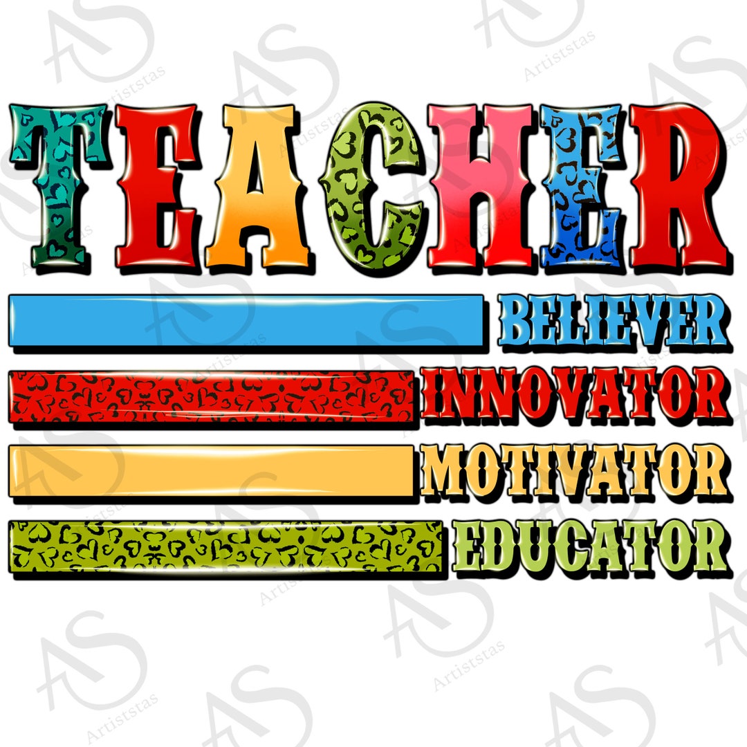 Teacher Png Sublimation Design Download, Back to School Png, Teacher's ...