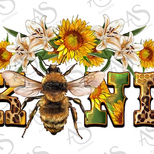 Western Bee Kind Png Sublimation Design,Western Be Kind Png, Bee Png, Western Leopard Be Kind Png, Floral Bee Png,Digital Download