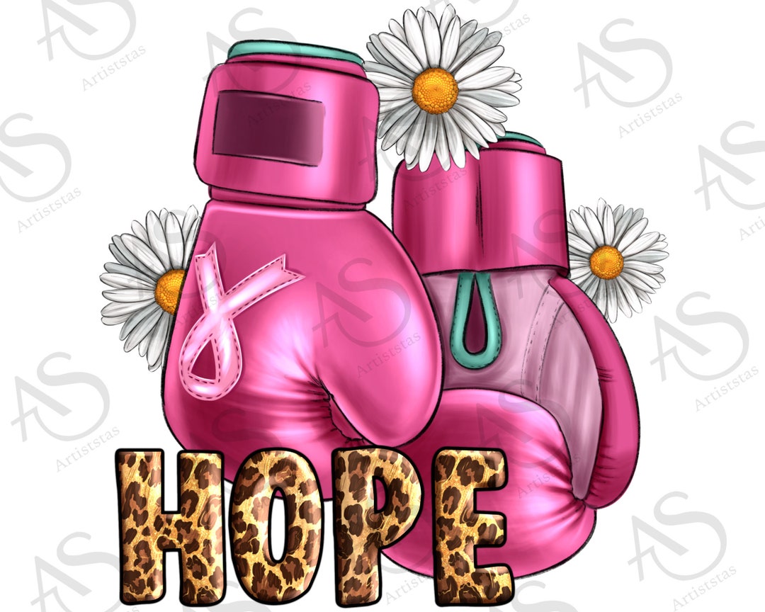 Breast Cancer Boxing Gloves Png Sublimation Design, Breast Cancer Png, Cancer Awareness Png
