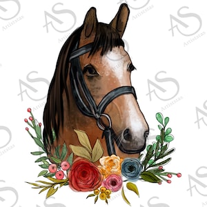 Western Horse With Flowers PNG Sublimation Design, Western Floral Horse Png, Western Horse Png, Horse Clipart Png,Horse Png,Instant Download