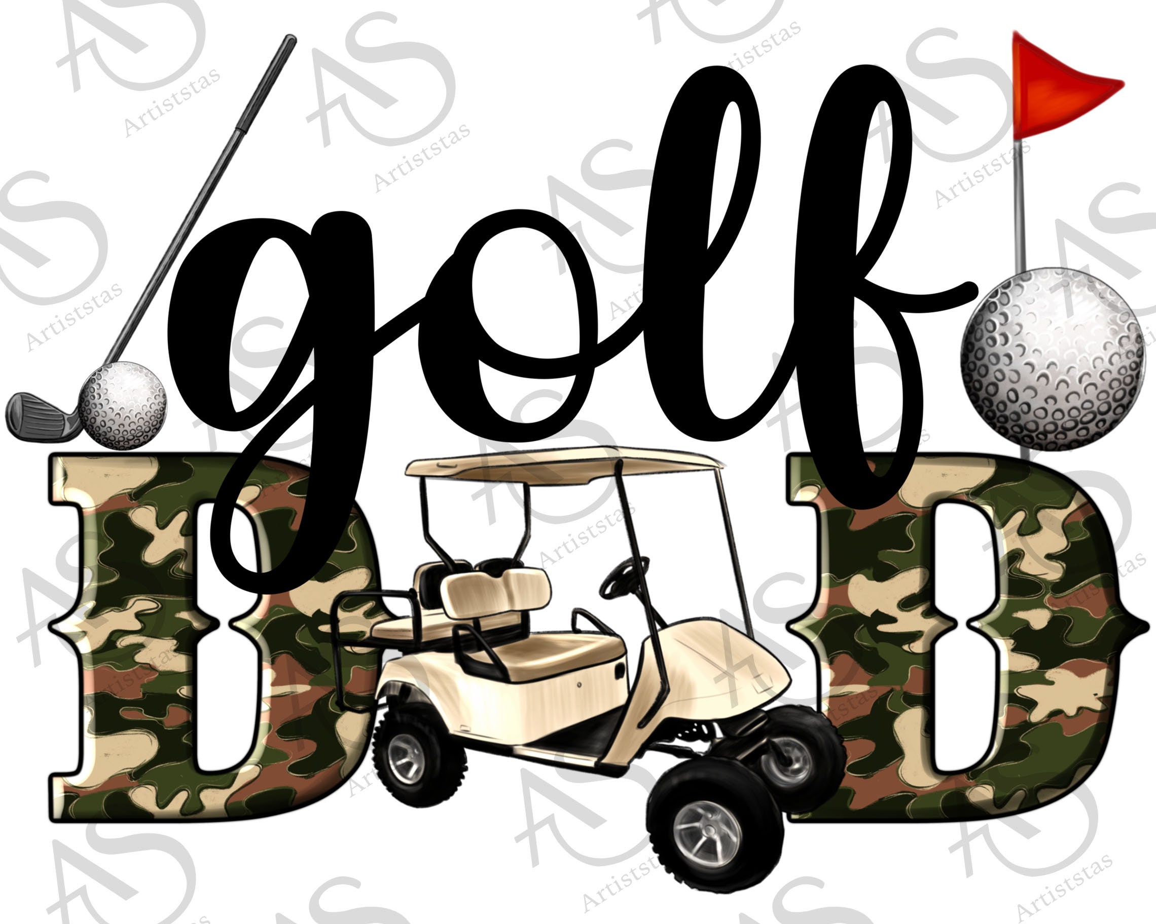 Fathers Day Golf Clip Art