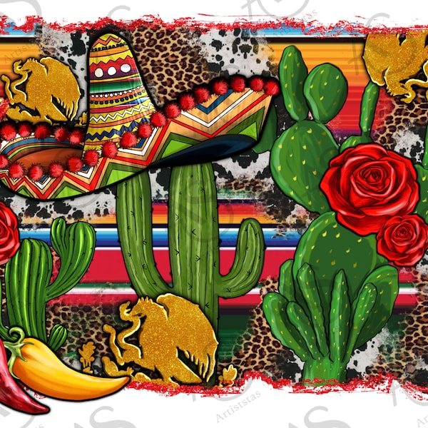 Mexican Cactus Background Png Sublimation Design, Mexico Serape Background Png, Mexico Eagle Png, Sombrero Peppers Png, Instant Download