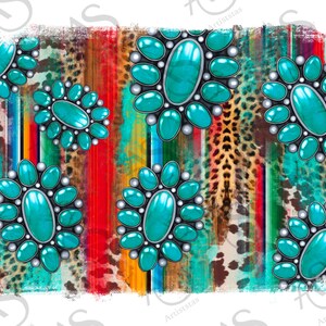 Western Background Png Sublimation Design, Western Background Png, Cowhide Background Png, Gemstone Leopard And Serape Background Png