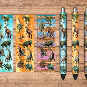 Dinosaurs Pen Wrap Png Sublimation Design, Dinosaur Png, Hand Drawn Dinosaur Png, Animal Pen Wrap Png, Dinosaur Design Png, Digital Download