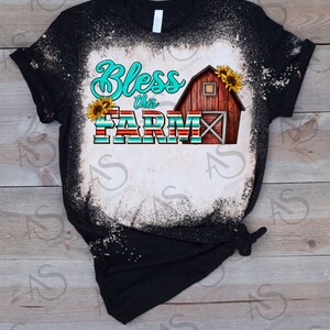 Bless This Farm Png Sublimation Design Western Design Png - Etsy