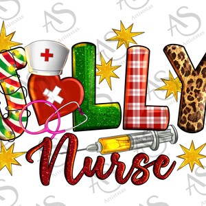 Western Jolly Nurse Christmas Png Sublimation Design, Merry Christmas Png, Western Christmas Png, Christmas Nurse Png, Digital Download