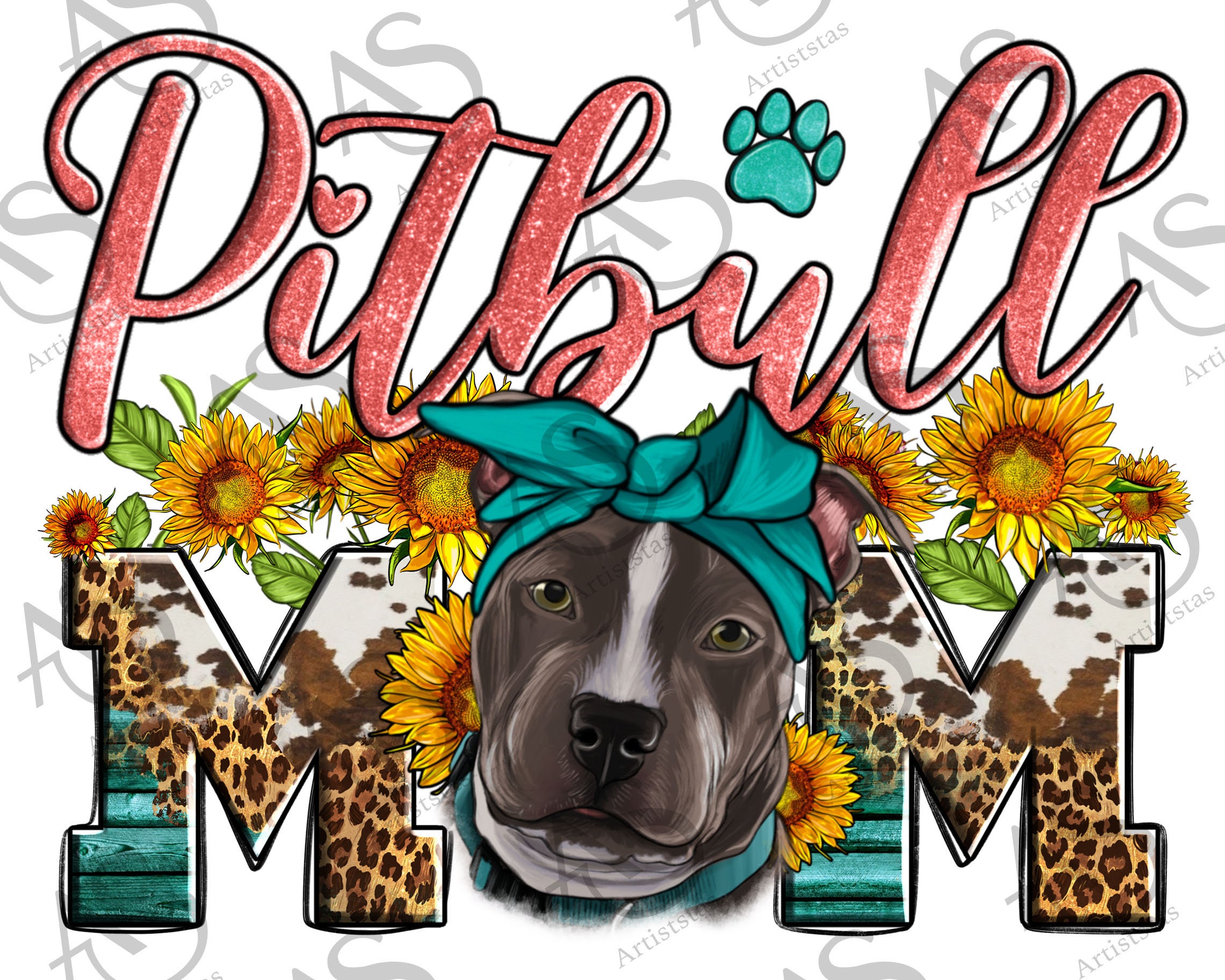 biNutz Pitbull T-Shirt I Pit Dog Glitter Pet Sticker