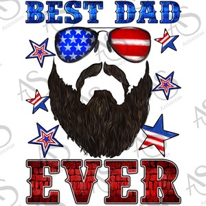 Best Dad Ever American Flag Png, Father&#39;s Day Png, American Dad Png, American Stars Png, Usa Flag Png, Dad Png Digital Downloads