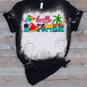 Hello Summer Png Sublimation Design, Summer Palms Png, Watermelon Png ...