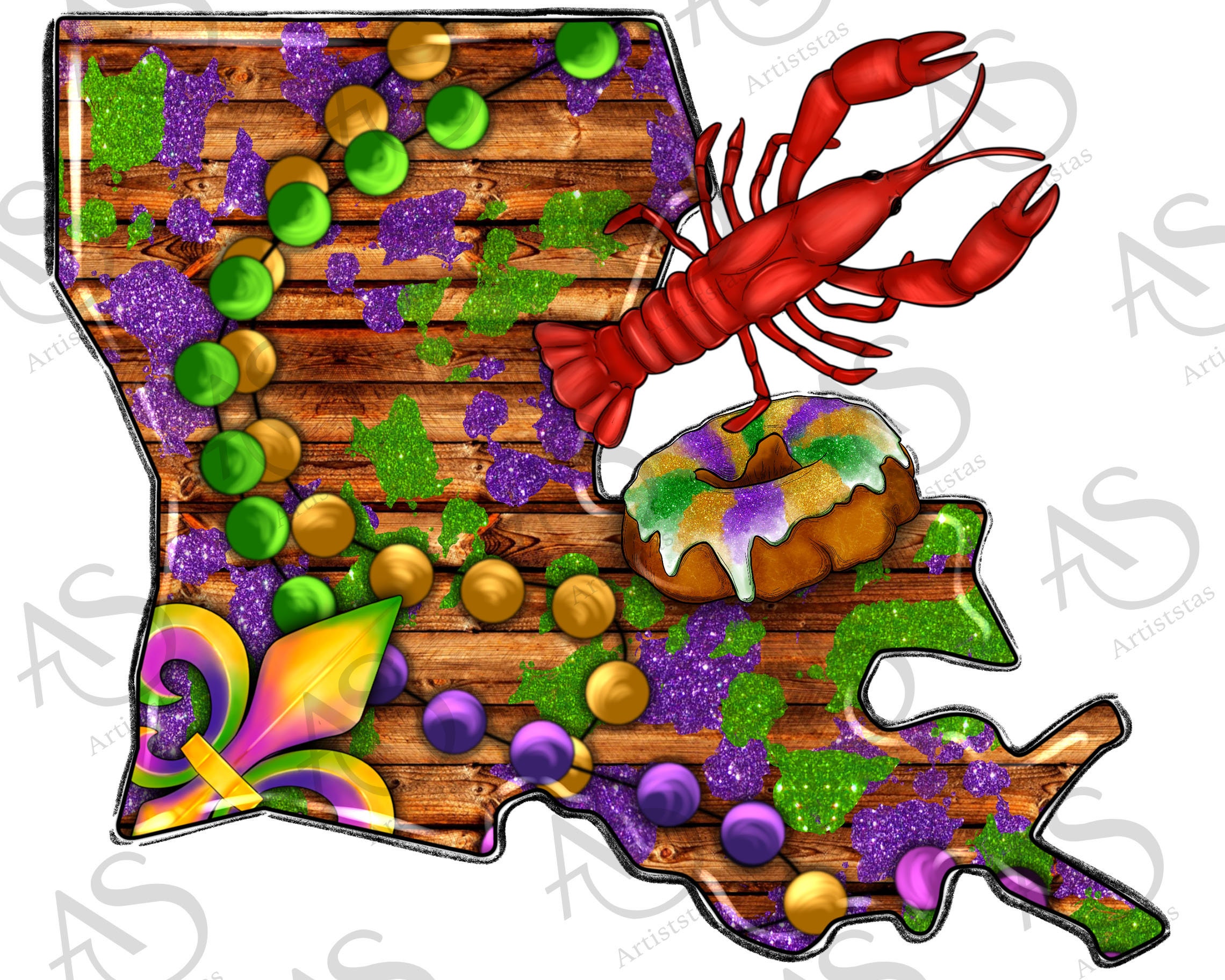Louisiana Toiletry Bag Cajun Navy Louisiana Map Art Cajun Art 