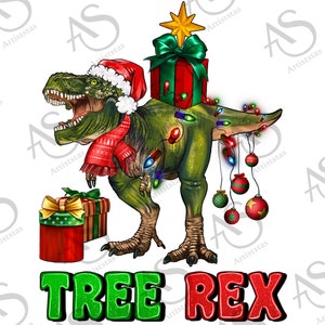 Christmas Tree Rex Png Sublimation Design, Merry Christmas Png, Christmas T-Rex Png, Christmas T-Rex Dinosaur Png,T-Rex Png,Digital Download