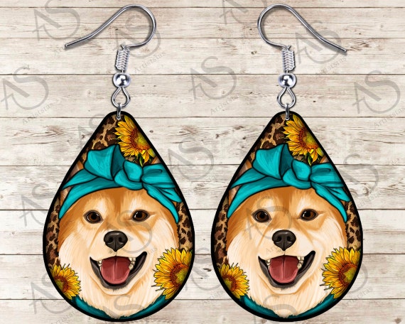 Shiba inu deals earrings