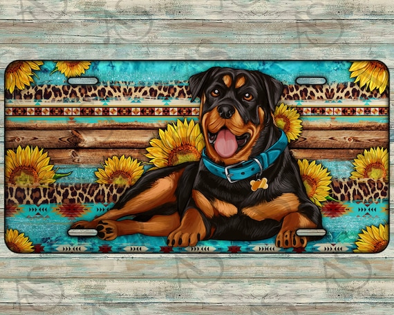 Rottweiler license plates cheap