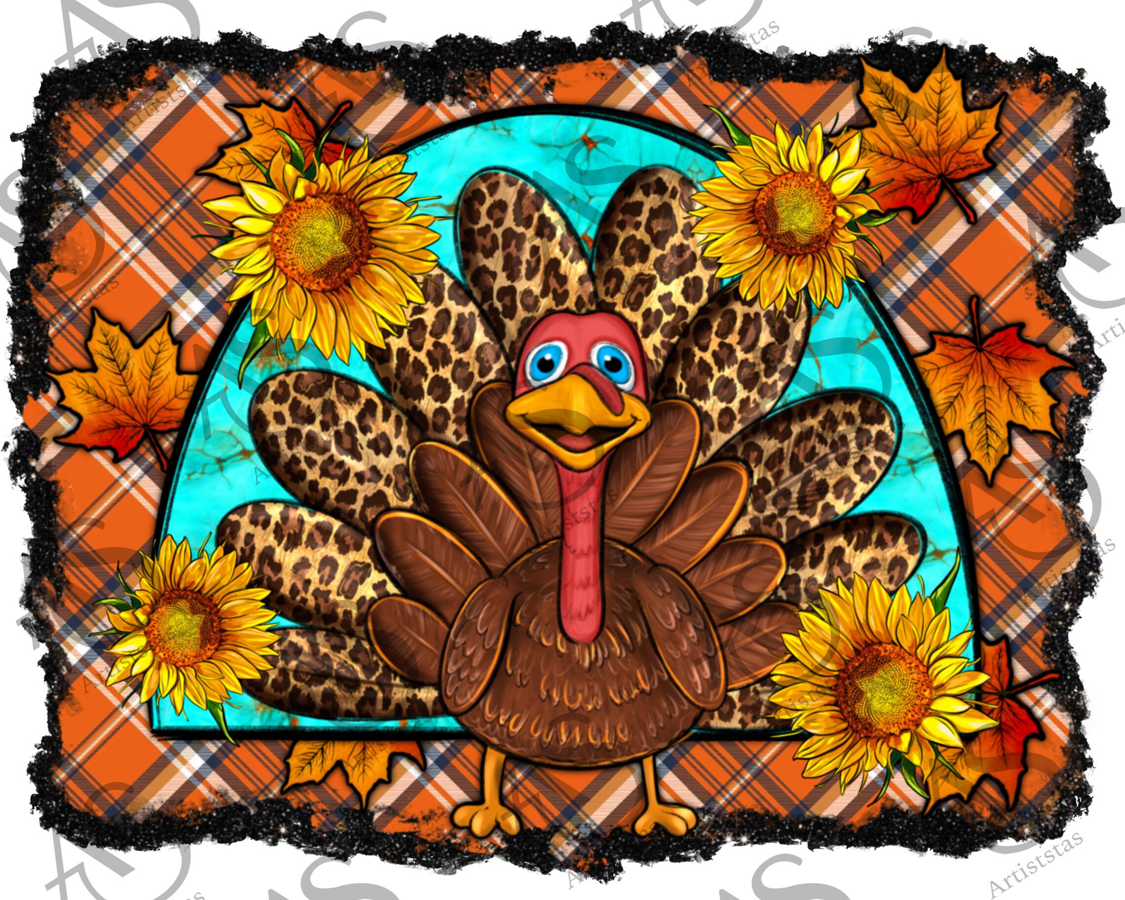 Happy Thanksgiving Turkey Background