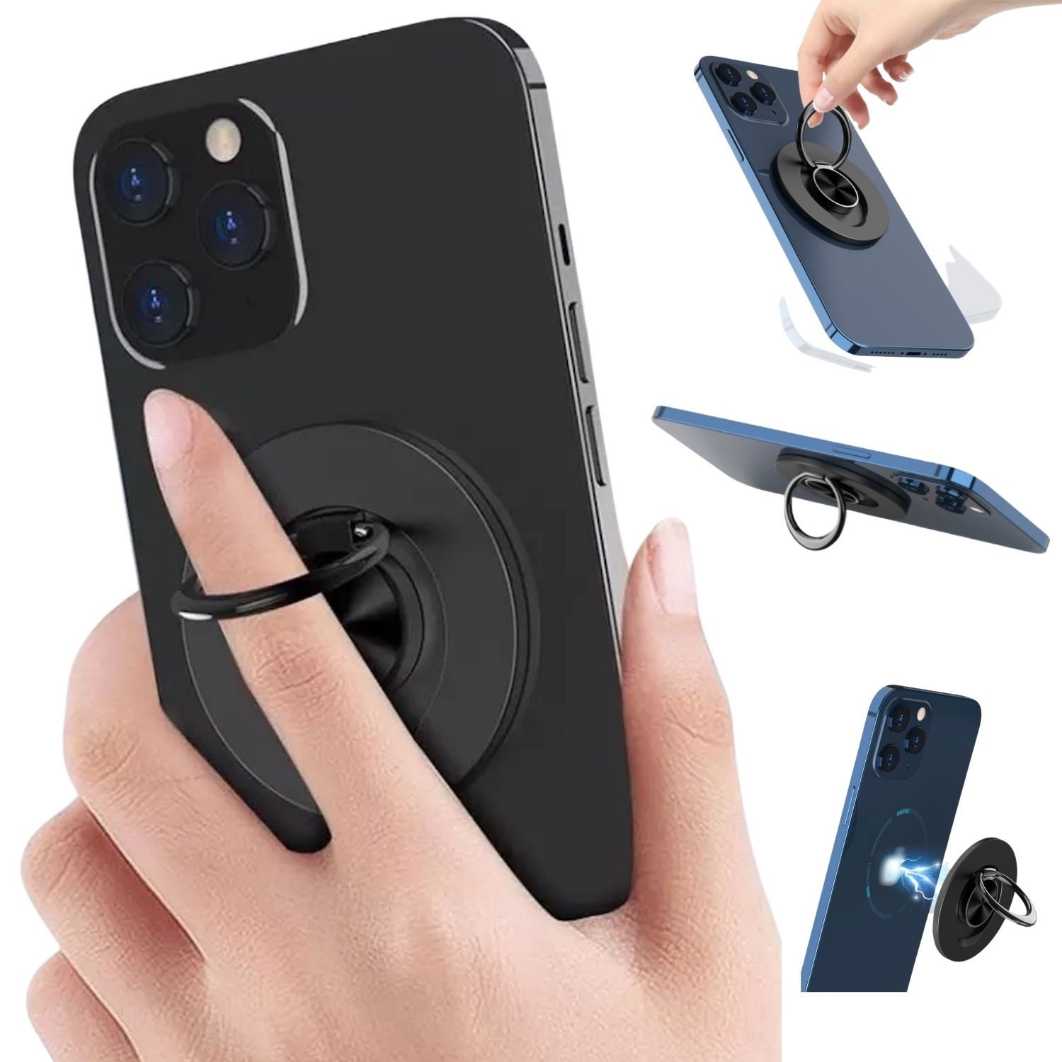 MagSafe Phone Ring Holder Metal Kickstand Grip iPhone12 Etsy