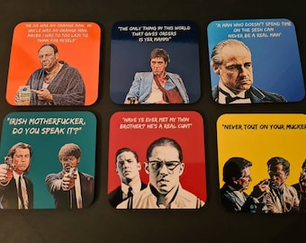 Set of 6 Gangster Coasters and Mug