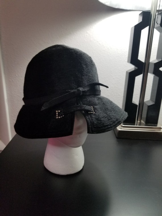 Black Cloche Hat