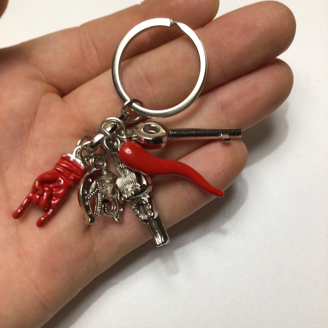 Keychains Italian good luck souvenir pepper key 13 corna Etsy