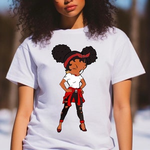 Una camiseta clásica y original atemporal de la diva Betty Boop de dibujos animados que se mantiene fuerte, camiseta clásica e icónica de Betty Boop guiñando un ojo