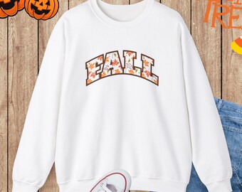Autumn Sweatshirt with Colorful Fall Leaves | Cozy Fall Tee Sweatshirt | Gift for Her or Him | Embrace the Season in Style | Fall Football